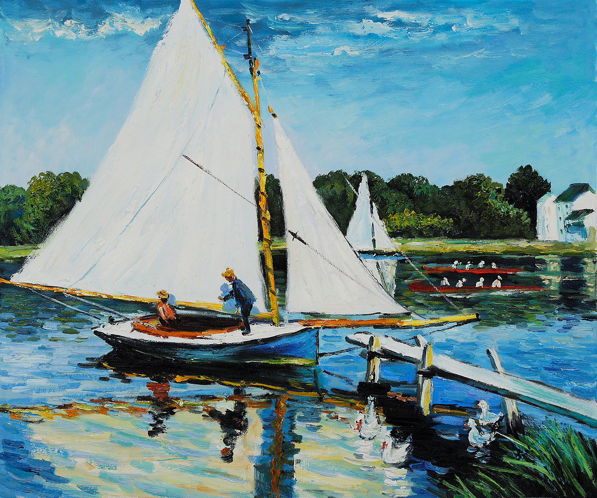 Sailing at Argenteuil by Claude Monet